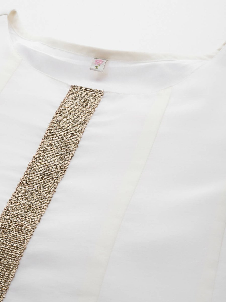 Ahalyaa Women's Traditional wear Ethnic Dress - Off White - Distacart