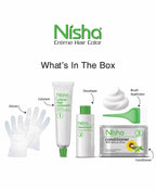 Nisha Creme Hair Color Natural Brown