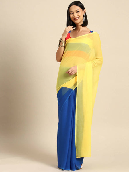 Ahalyaa Women's Traditional wear Saree - Blue