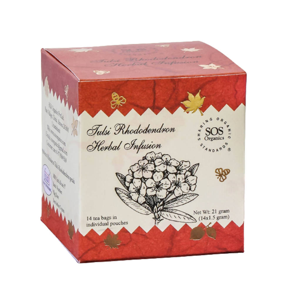 SOS Organics Tulsi Rhododendron Herbal Infusion
