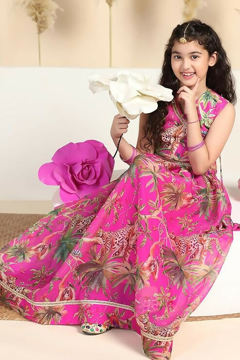 Joban Fashion Girl's Purple Color Lehenga Choli