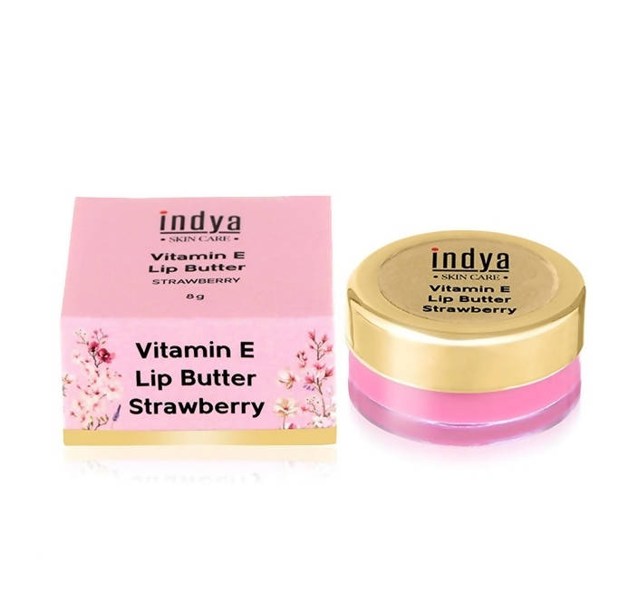 Indya Vitamin E Lip Butter - Strawberry