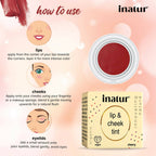 Inatur Lip and Cheek Tint Cherry - Distacart
