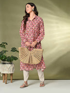 Sangria Printed A-Line Kurta