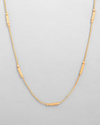 VOJ Gold-Polished Designer Chain With Gold Pipe