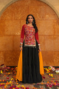 AI Fashion Black Crepe Designer Navratri Wear Lehenga Choli Collection