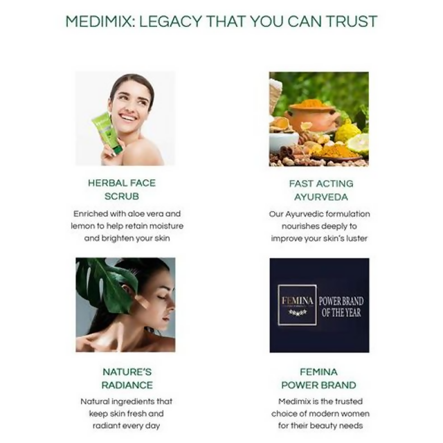 Medimix Ayurvedic Everyday Face Scrub with Aloe Vera & Lemon