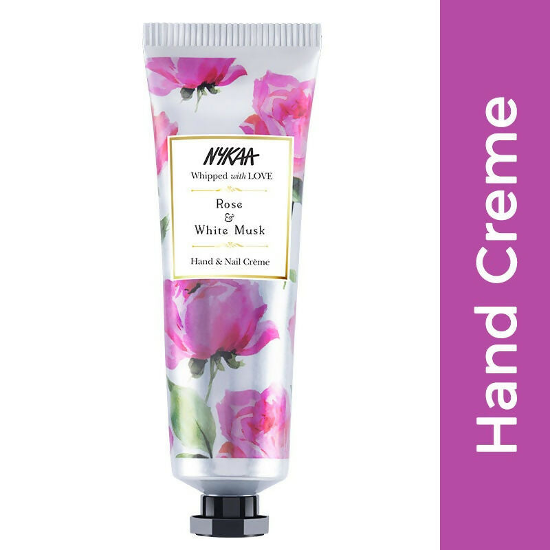 Nykaa Rose & White Musk Hand & Nail Creme - Distacart