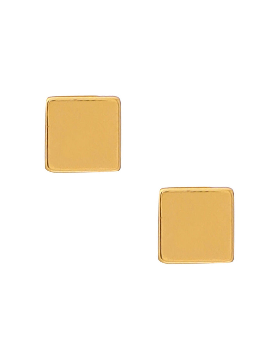 Ruby Raang Golden Square Studs - Distacart