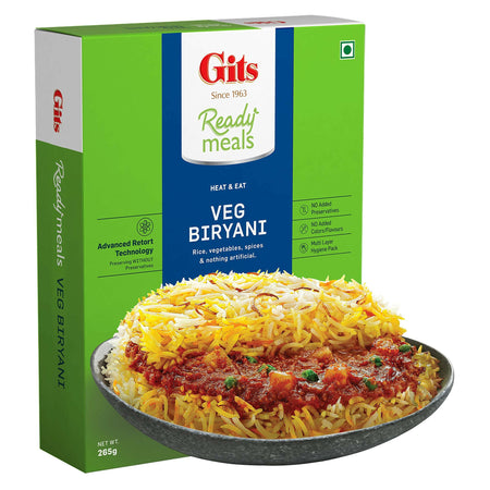 Gits Ready to Eat Veg Biryani Pure Veg