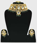 Joban Fashion Hand Made High Quality Gold Plated Base Metal Alloy Kundan Stone Studded Kundan Jewellery Set