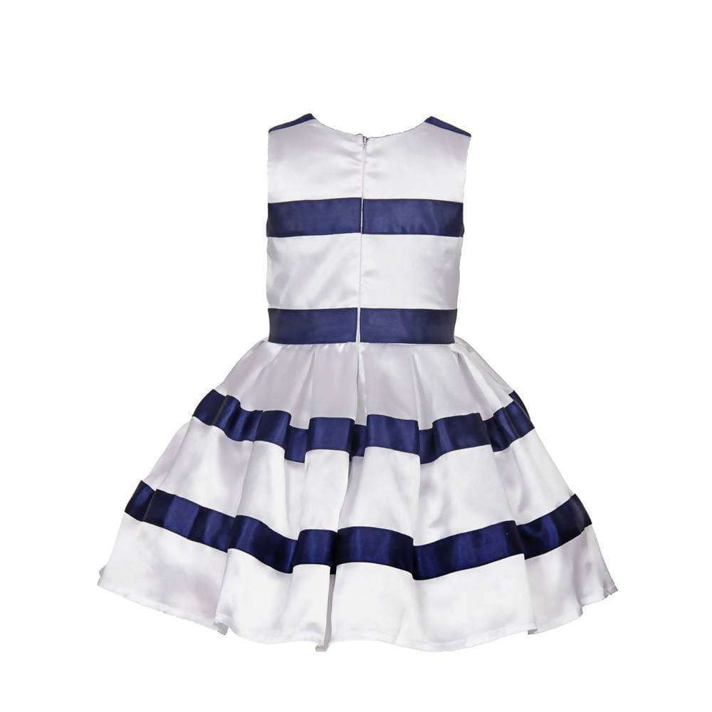 Asmaani Baby Girl's Multi-Color Satin Knee Length Frock (AS-DRESS-22008)