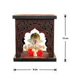 Expleasia, Exuberant & Luxury Decor Ganesha Idol With Wooden Temple