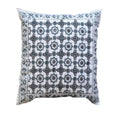 The Decor Nook Grey Jaal Print With Grey Border Cushion Cover