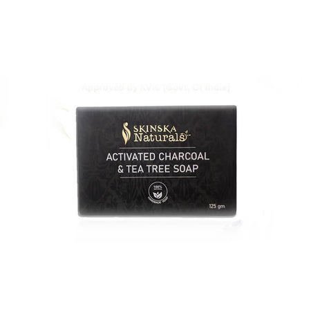 Skinska Natural Activated Charcoal & Tea Tree Soap