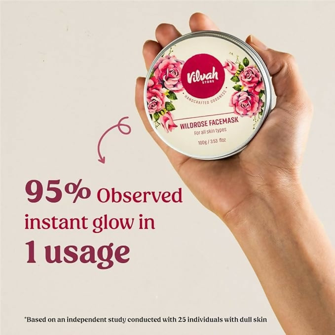 Vilvah Store Wild Rose Face Mask