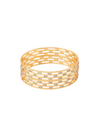 NVR Women Set of 2 Gold-Plated Traditional Bangles - Distacart