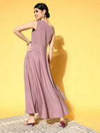 Ahalyaa Women's Traditional wear Dress - Mauve - Distacart