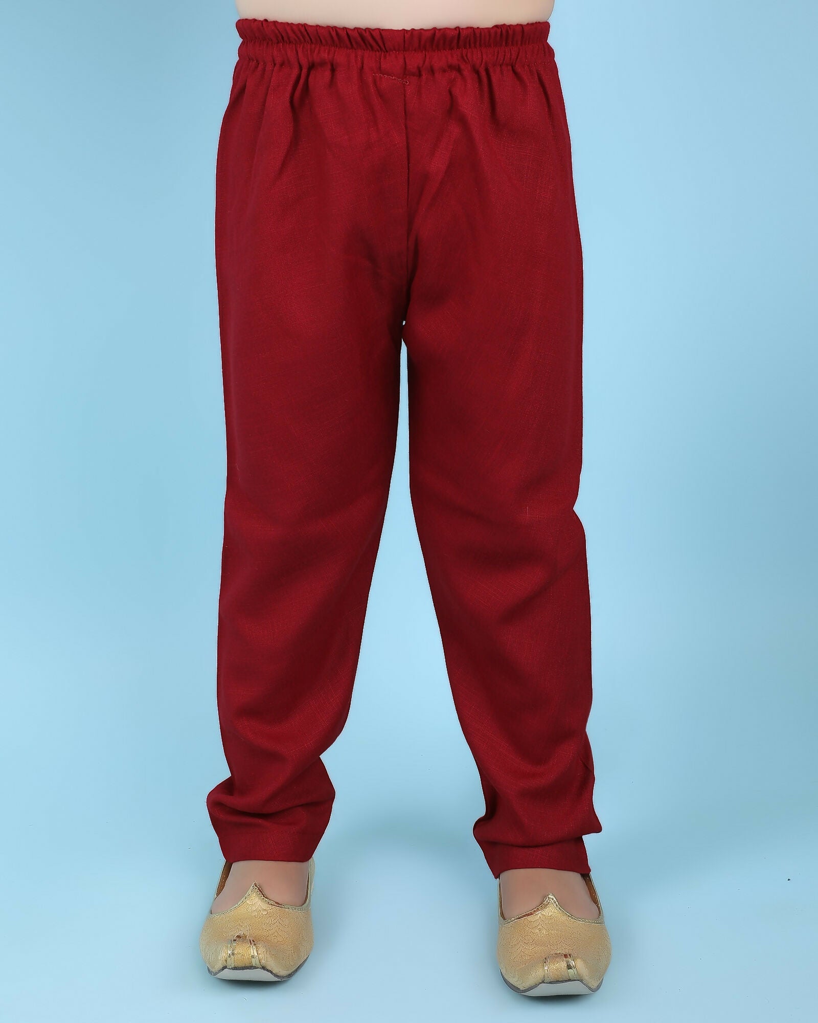 Joban Fashion Kids Island Cotton Full Sleeves Printed Kurta and Pyjama- Maroon