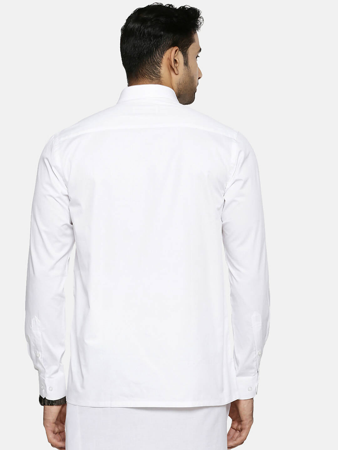 Ramraj Cotton Mens Full Sleeve Formal 100 % Cotton White Shirt