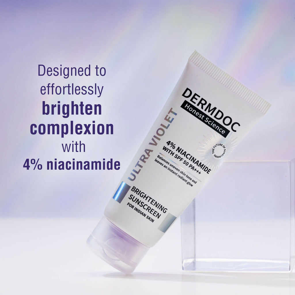 Dermdoc 4% Niacinamide With Spf 50 Pa +++ Brightening Sunscreen - Distacart