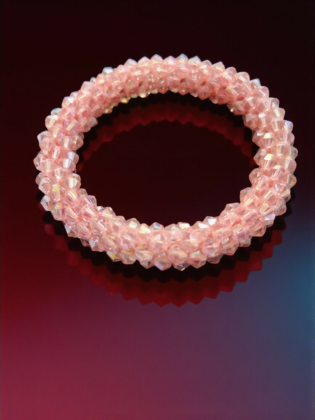 Inhanns Unisex Crystal Bloom – Adjustable Crystal Bead Bracelets - Baby Pink - Distacart