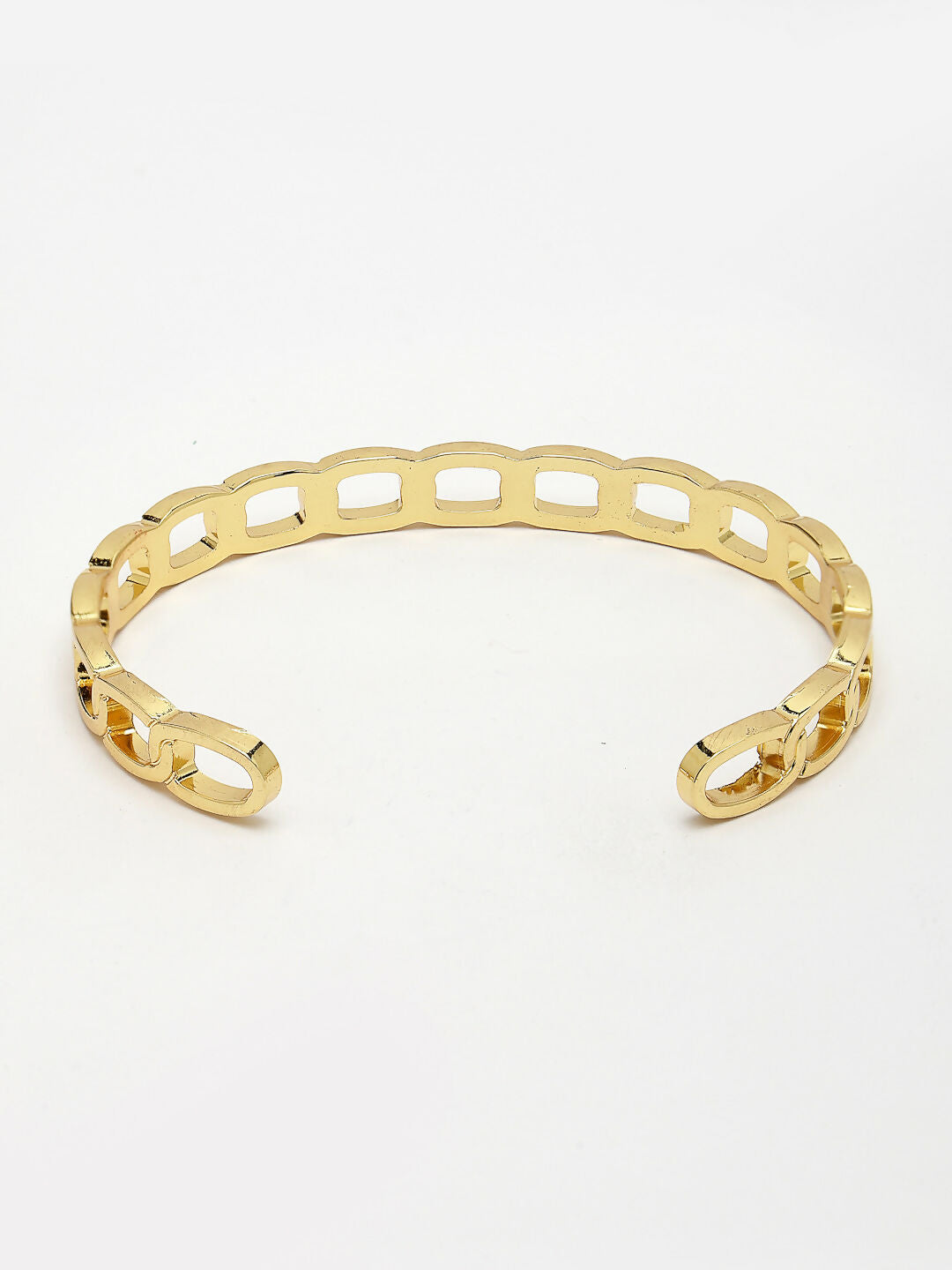 NVR Men's Gold-Plated Metal Cuff Bracelet - Distacart