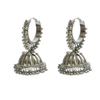 Mominos Fashion Johar Kamal Oxidised Silver-Plated Brass Finish Ghungroo Necklace with Earrings For Women - Distacart