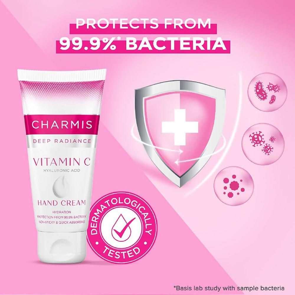 Charmis Deep Radiance Vitamin C Cream for Hands with Hyaluronic Acid - Distacart