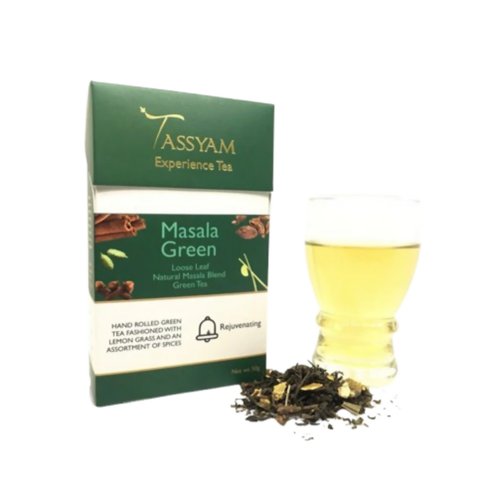 Tassyam Organics Masala Green Tea - Box - Distacart