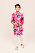 Joban Fashion Cotton Pink Kurta With Straight Fit Pant