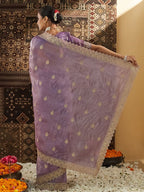 kasee Embellished Zardozi Silk Blend Saree