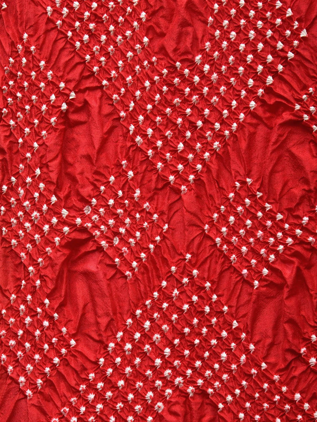 Red and Green Badhani Silk Handloom Saree with Geometrical Body and Kalamkari Pallu and Blouse Design - Global Threads