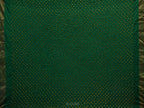 Red and Green Bandhani Uppada Silk Handloom Saree with Nilambari Buta Design - Global Threads
