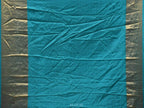 Red and Teal Bandhani Kanchipuram Silk Handloom Saree with Big Buta Design - Global Threads