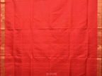 Red Uppada Silk Handloom Saree with All Over Jamdani Design - Global Threads
