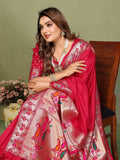 Anaita Red Paithani Gala Silk Saree With Blouse - Distacart