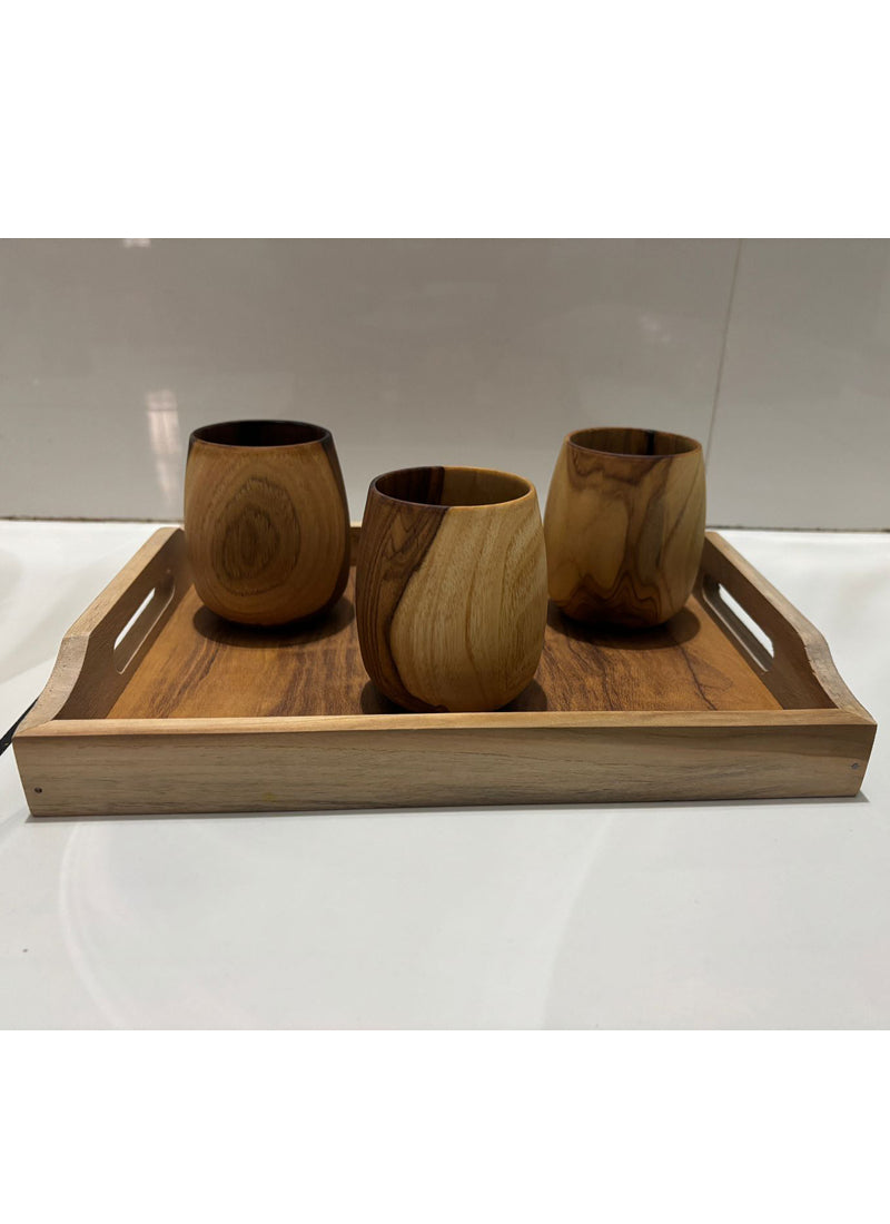 Wood estate Original Wooden Bourbon Drinking Water Glass Gifts