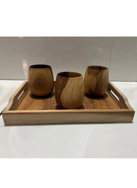 Wood estate Original Wooden Bourbon Drinking Water Glass Gifts