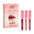 Love Earth Liquid Lip Gloss - Pinks