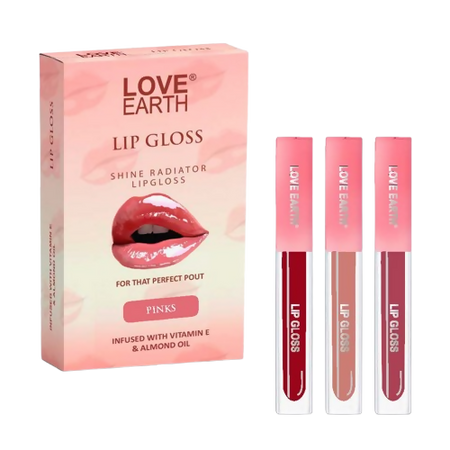 Love Earth Liquid Lip Gloss - Pinks