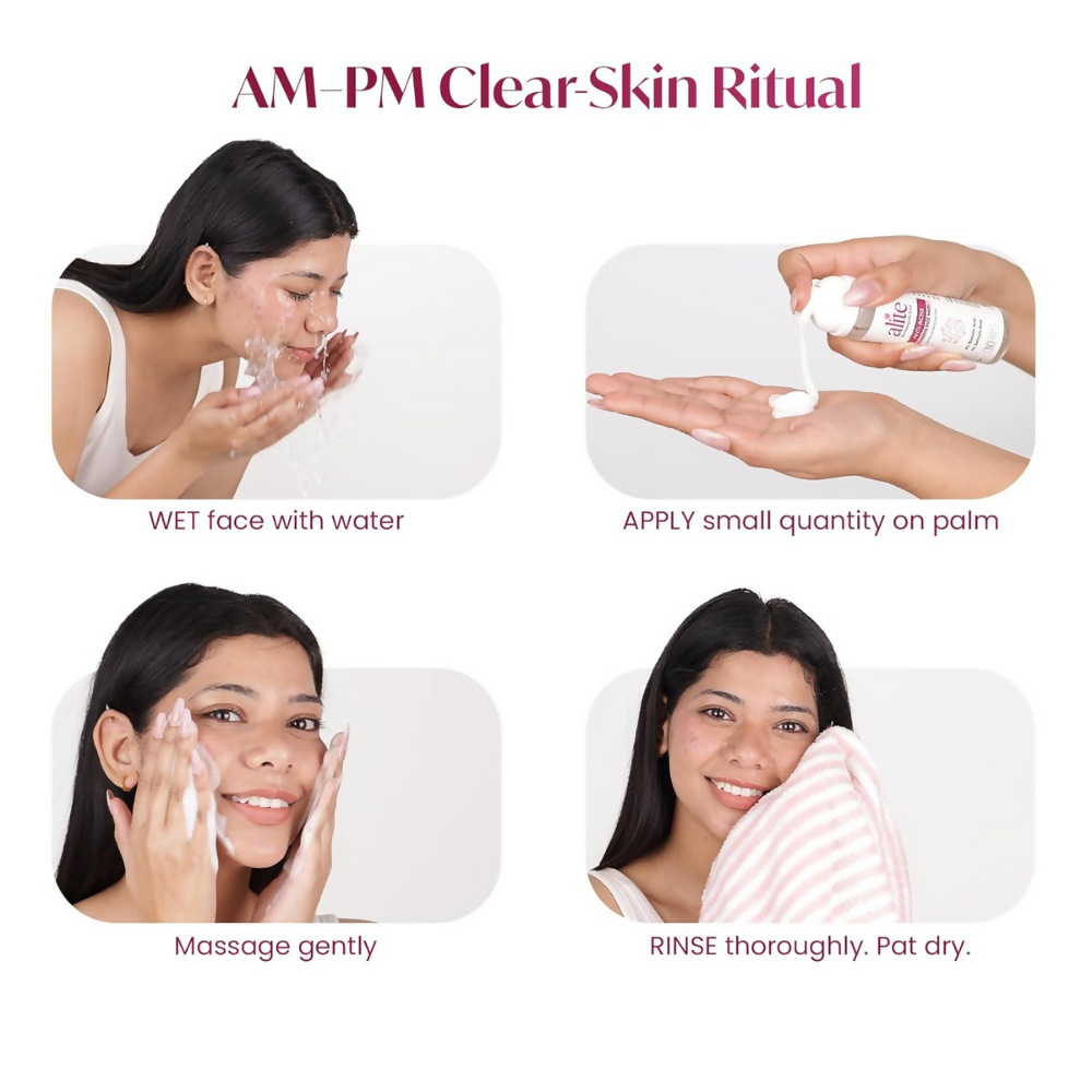 Alite Anti Acne 5-in-1 Foaming Face Wash with 4% Glycolic Acid & 1% Salicylic Acid - Distacart
