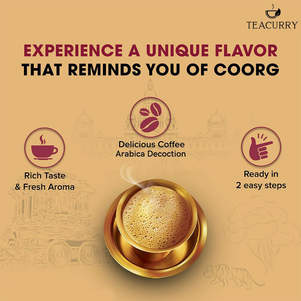 Teacurry South Indian Filter Coffee (100% Arabica Ground Coffee) for Authentic South Indian Taste - Kaapi Coffee - Distacart