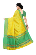 Vamika Yellow Cotton Silk Weaving Saree (Manipuri Yellow) - Distacart