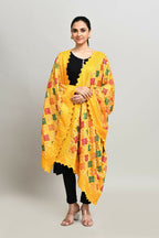 Joban Fashion Multi Color Cotton Embroidery Work Phulkari Dupatta