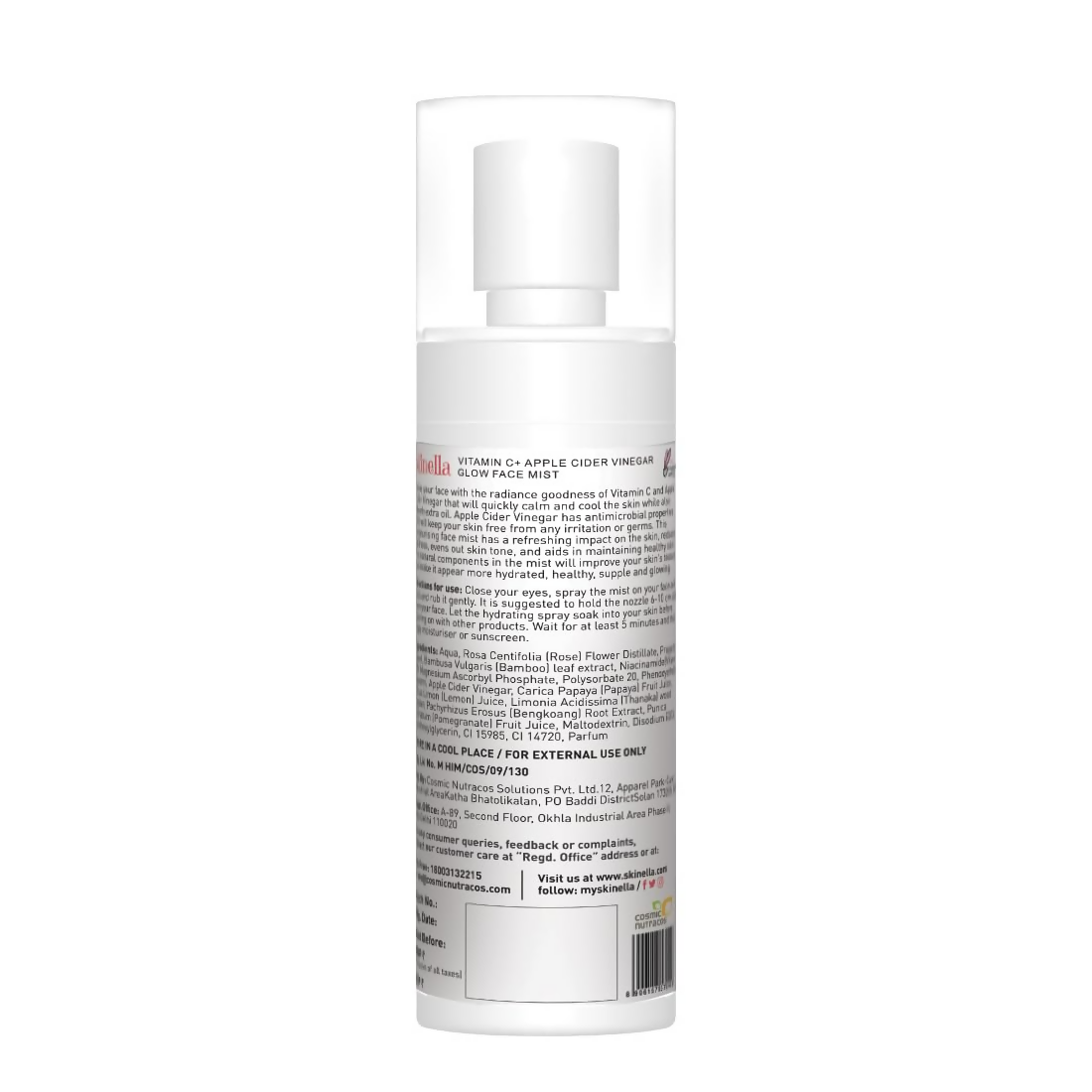 Skinella Vitamin C + Apple Cider Vinegar Glow Face Mist