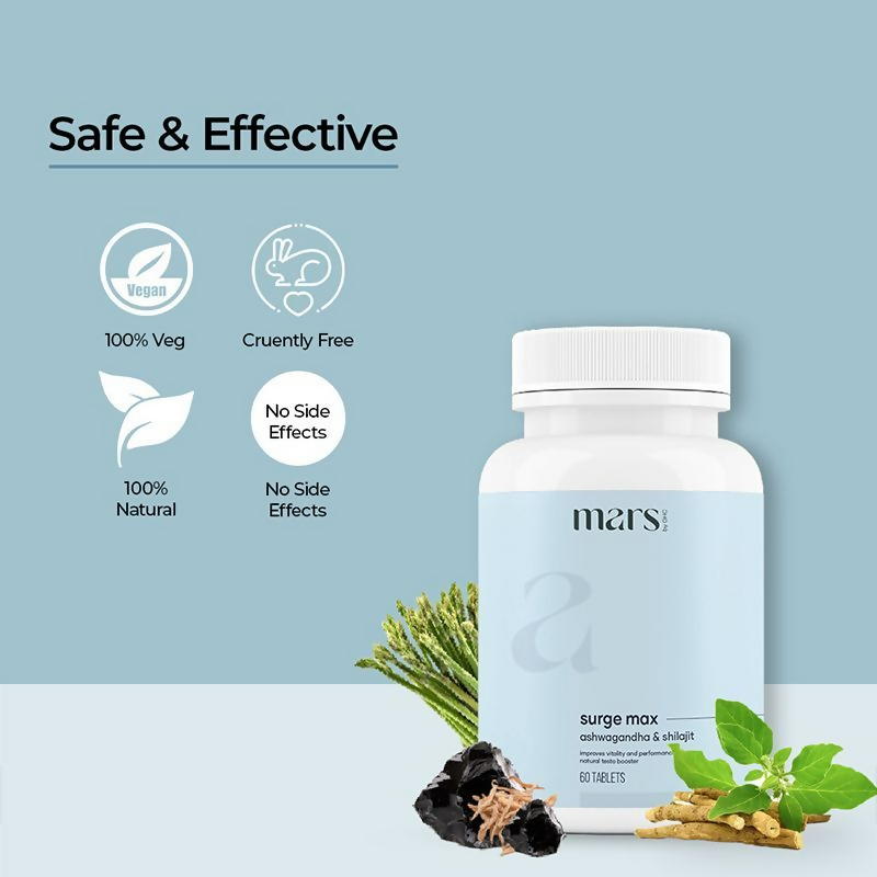 Mars By GHC Surge Max with Sj & Ashwagandha Capsules - Distacart