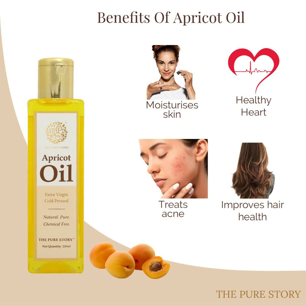 The Pure Story Natural Cold Pressed Apricot Hair Oil - Distacart