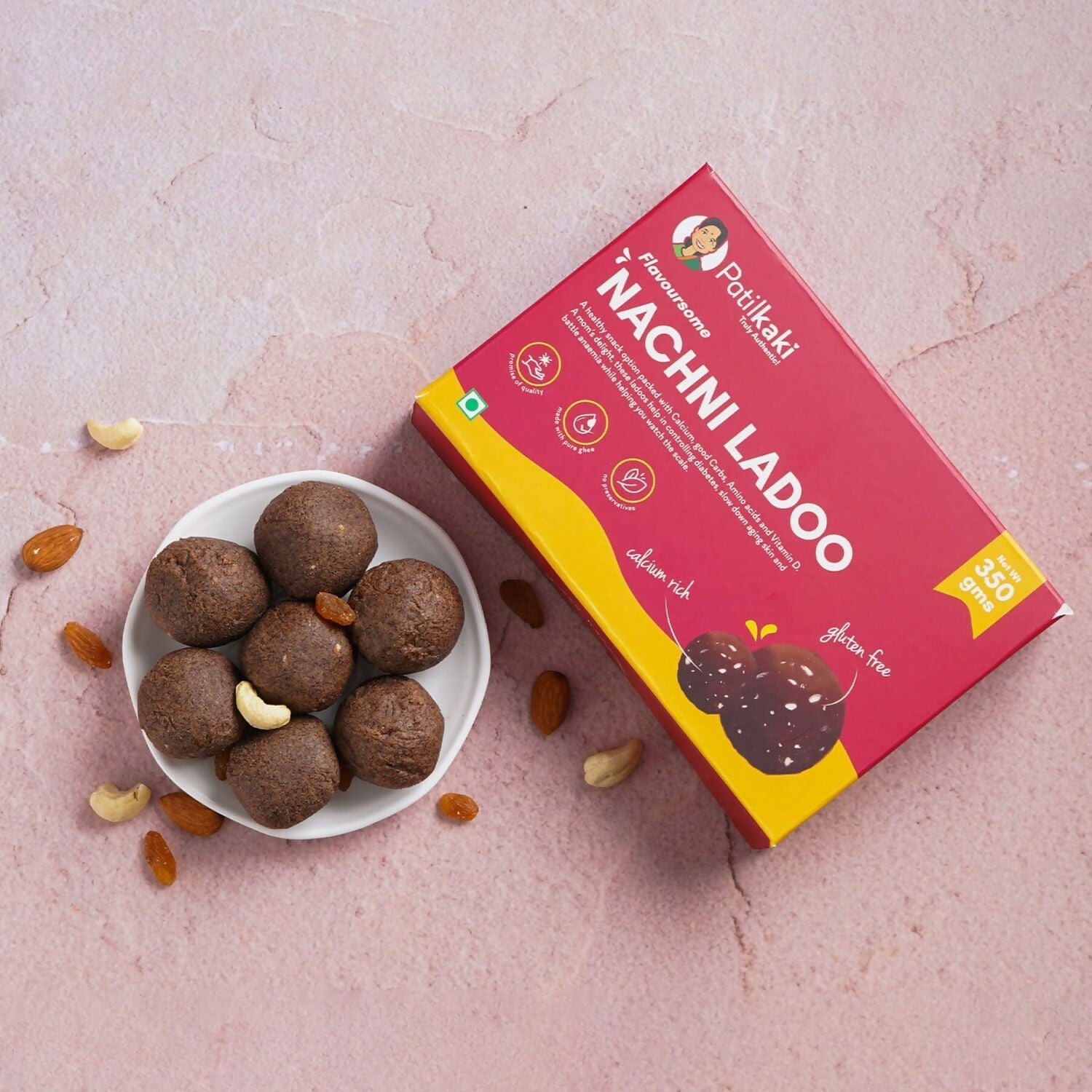 Patilkaki Nachni Ladoo ( Pure Ghee ) - Distacart