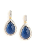 Nuyug 22K Gold Plated Azure Muse Contemporary Drop Earrings - Distacart